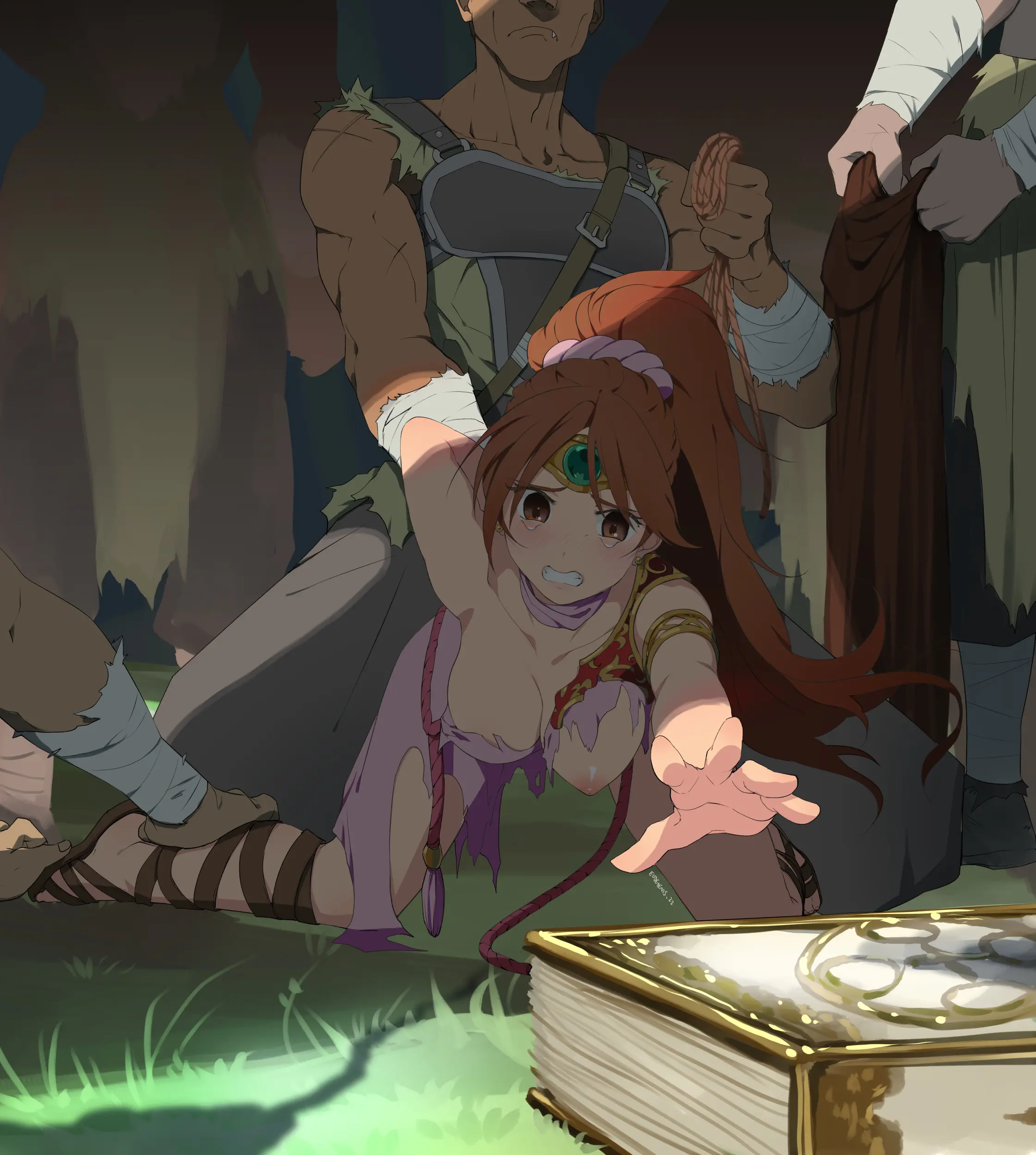 ファイアーエムブレムのリンダが緊縛される輪姦シーン
